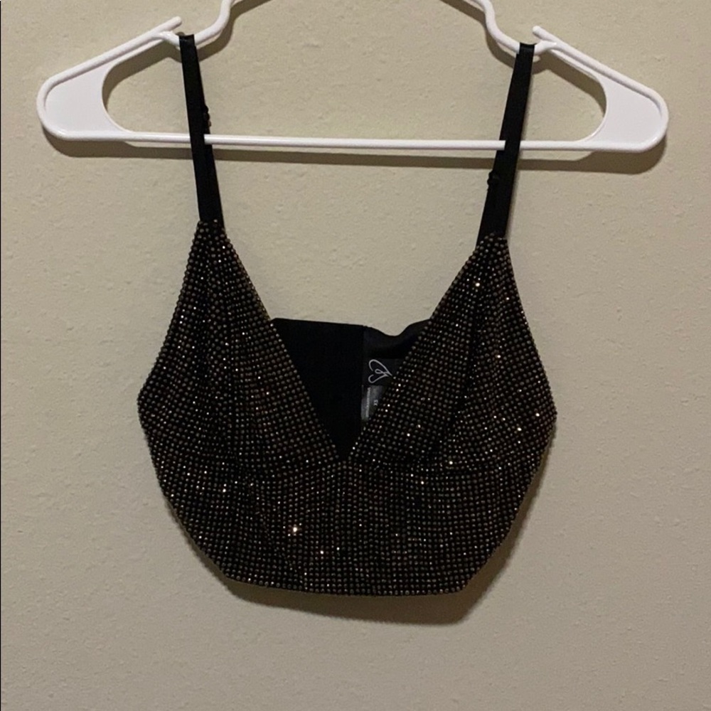 Sparkly crop top